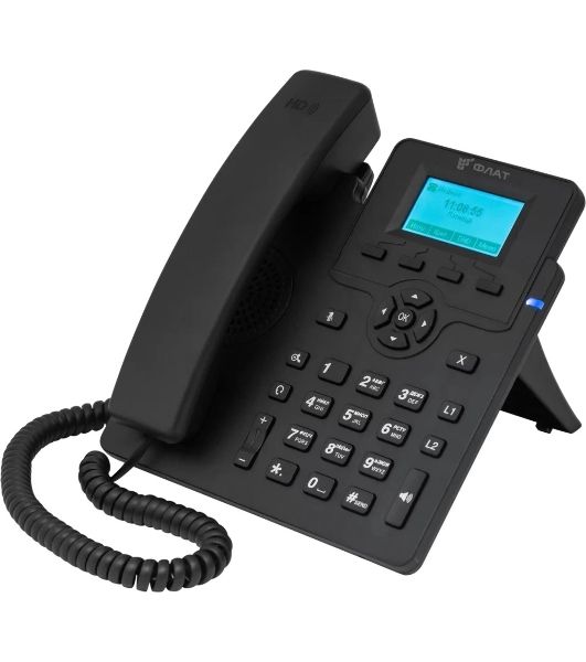 Телефон IP Флат Flat-Phone-C10/RU черный
