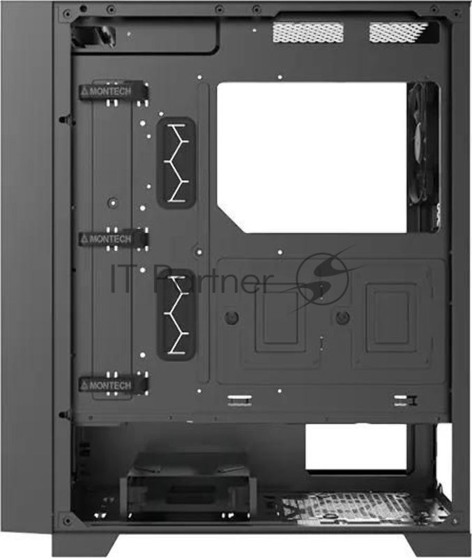 Компьютерный корпус Montech AIR 1000 LITE черный без БП ATX 1x120мм 3x140мм 2xUSB3.0 1xUSB3.1 audio bott PSU