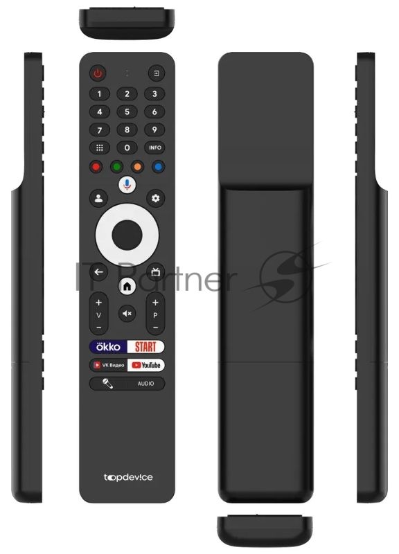 Телевизор TopDevice 50'' TDTV50DQ08U черный VA-QLED UHD 60Hz Smart TV 2GB/16GB