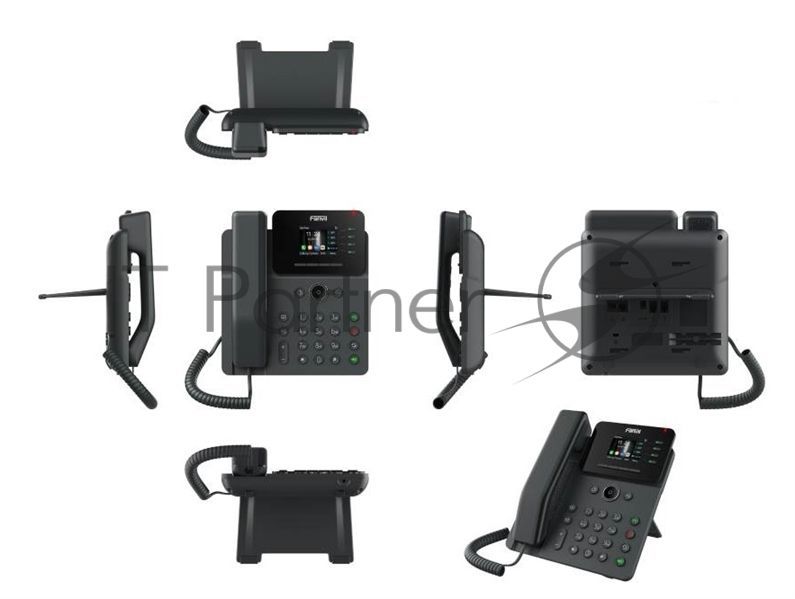 Fanvil V61W (Замена X303W), 4 SIP-акк., 2,4", 320x240 Цвет. экран, POE, БП в комп., 2x1 Gbps, Wi-Fi 6, BT 5.4