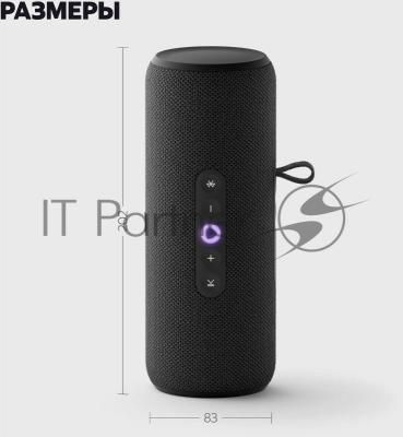 Умная колонка Yandex Стрит Алиса черный 30W 2.0 BT/Wi-Fi 10м 3300mAh (YNDX-00030BLK)