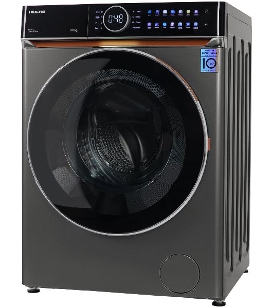 Стиральная машина HIBERG i-DDQ10 - 814 Sd Темно-серый загр. фронтальная макс.: 8 кг 1400 об/мин класс: А+++