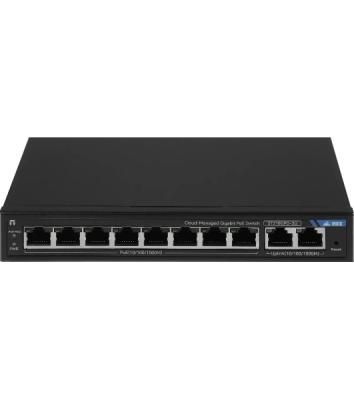Коммутатор Netis ST210GPD-2G, 8×1 Гбит/с PoE + 2×1 Гбит/с, настраиваемый