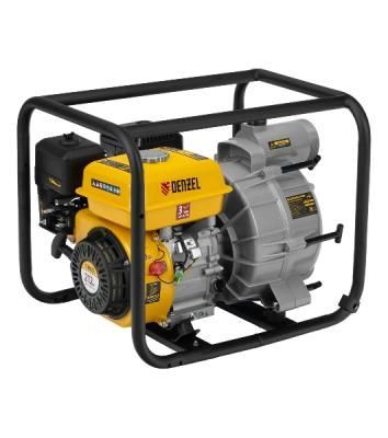 Мотопомпа бензиновая для грязной воды Denzel PX-80D7, 7 л.с., 3", 1300 л/мин, глуб 8 м, напор 30 м Мотопомпа бензиновая для грязной воды Denzel PX-80D7, 7 л.с., 3", 1300 л/мин, глуб 8 м, напор 30 м