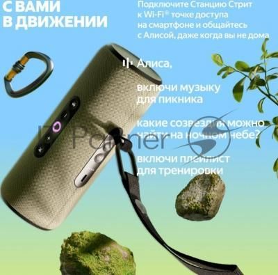 Умная портативная колонка Яндекс Станция Стрит с Алисой, модель YNDX-00030VIO (фиолетовый)