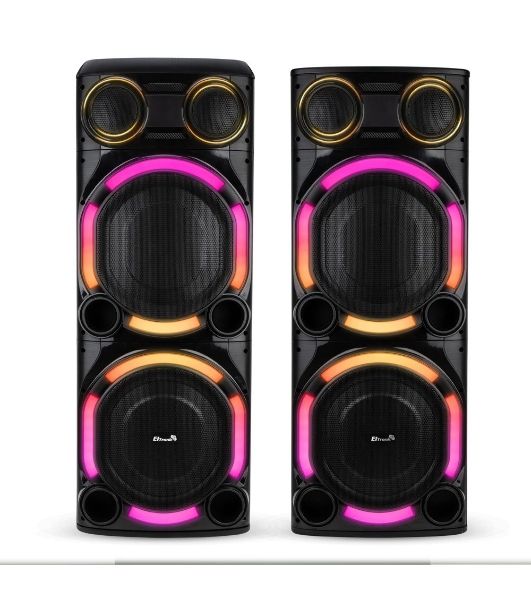 Колонка Eltronic 15" (30-57 CRAZY BOX 5000) динамик 4шт/15" комплект 2 колонки с TWS