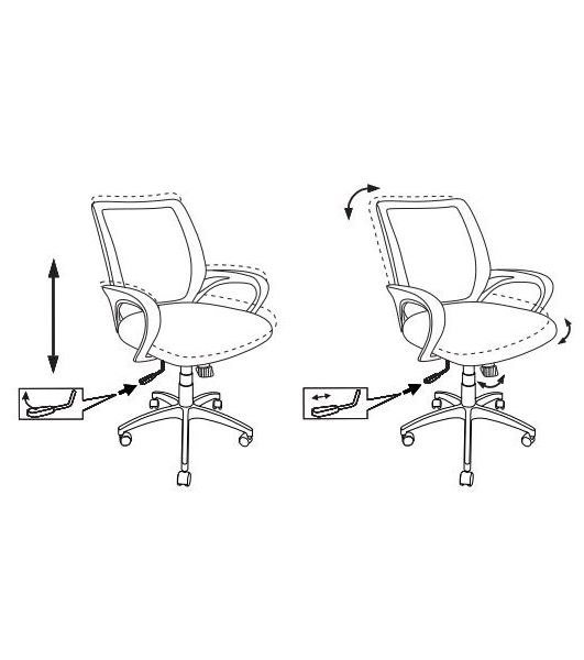 Кресло Бюрократ CH-695N/SL/BL/TW-11 синий/черный, сетка, 120 кг, механизм качания