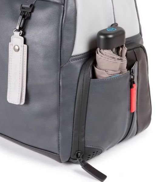 Сумка дорожная Piquadro Urban BV4447UB00/GRN серый/черный натур.кожа