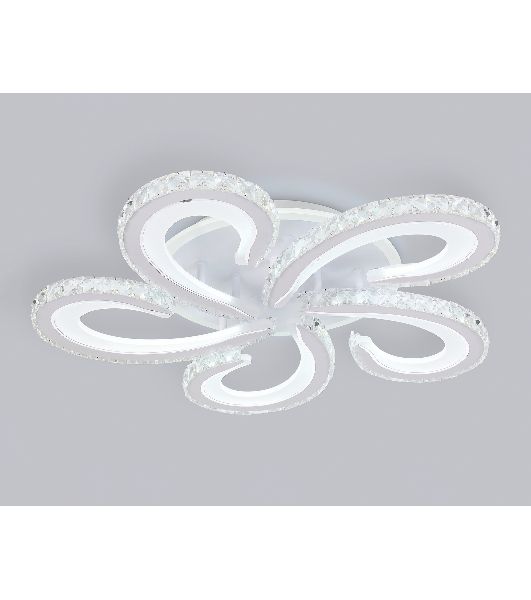 Потолочный светодиодный светильник Ambrella light FA1703/5 WH/CH белый/хром 149W 3000K-6400K 540*540*90 (ПДУ РАДИО 2.4G)