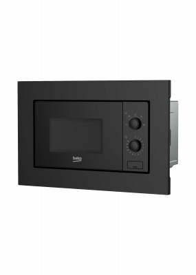 Встраиваемая микроволновая печь Beko BMOB20102CB черный, 20 л, 700 Вт, переключатели - кнопки, поворотный механизм