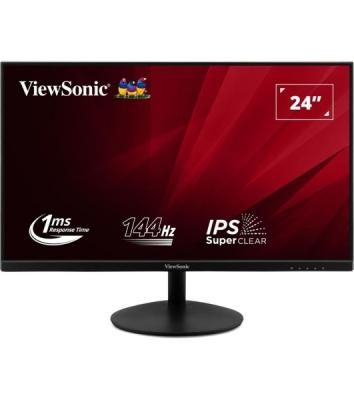 Монитор 23.8" ViewSonic VA24E2-H IPS 1920x1080, 144 Гц, 1 мс, 16:9, 250 кд/м², HDMI, VGA, Flicker Free, черный