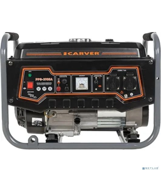 Электрогенератор бензиновый Carver PPG-3900A, 3.2 кВт, 67 дБ, 42 кг