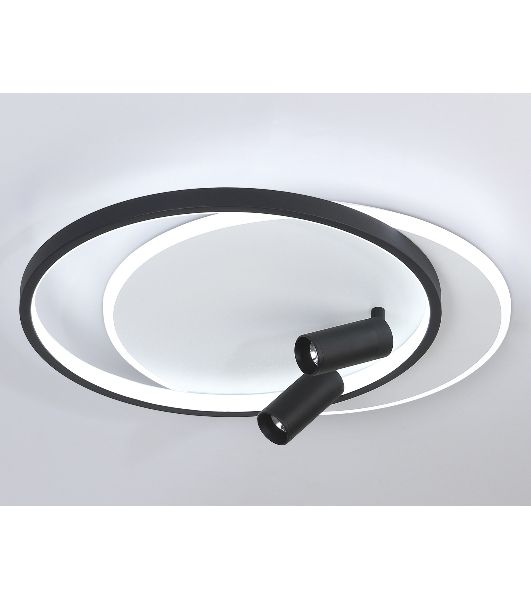 Светильник Ambrella light FL5137/2+2 WH/BK белый/черный 66W 3000K/4200K/6400K+4200K 500*420*130 (ПДУ ИК)
