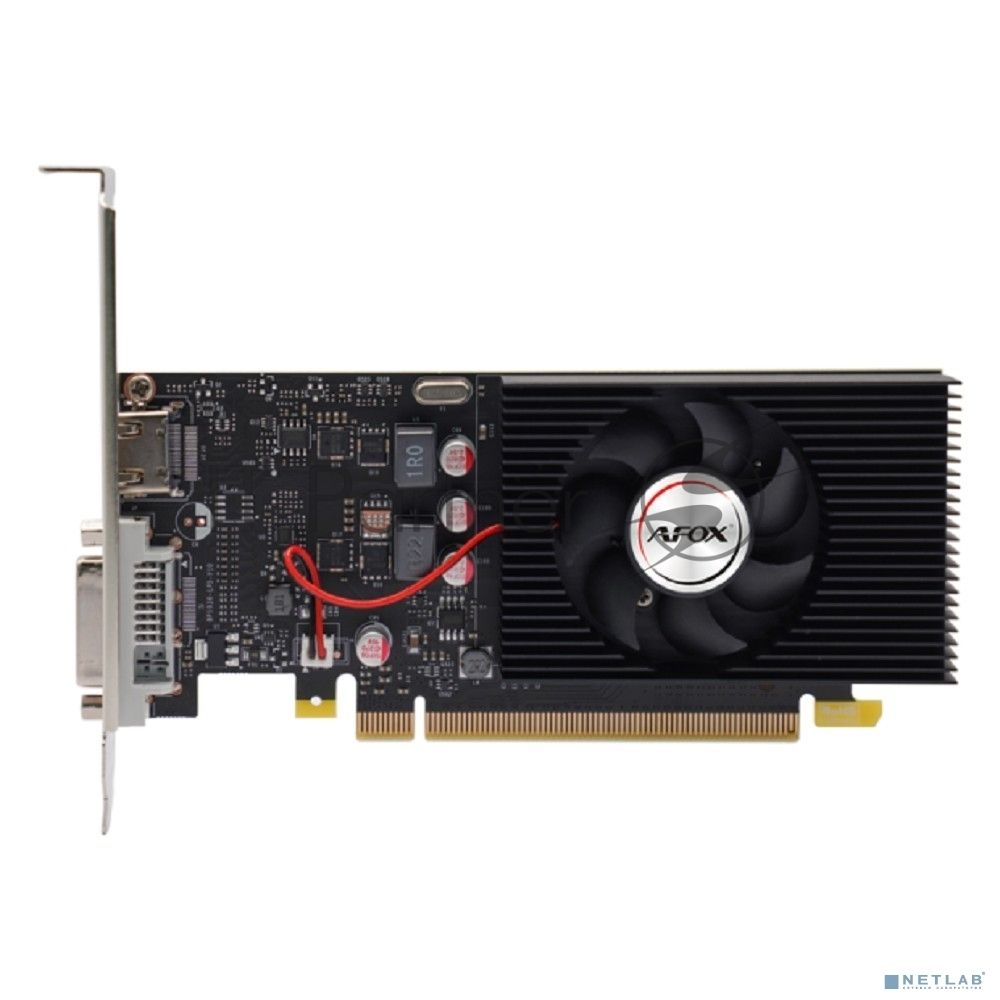Видеокарта AFOX GeForce GT 1030, 2GB GDDR5, 64 bit, DVI-D, HDMI, GPU 1468 MHz