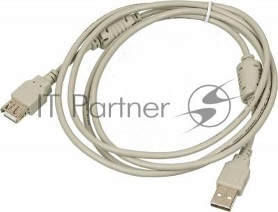 Кабель-удлинитель USB2.0 USB2.0-AM-AF-1.8M-MG USB A (m)/USB A (f) 1.8м феррит.кольца
