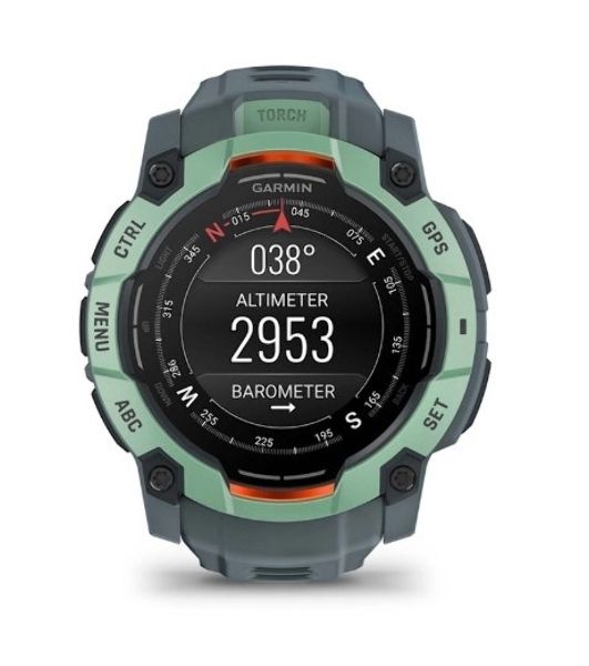 Умные часы Garmin Instinct 3 AMOLED 50mm, 1.3" AMOLED, ANT+, Bluetooth, 10 ATM, нео тропик / серый