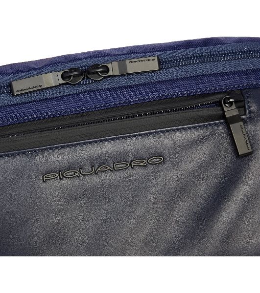 Сумка на пояс Piquadro Orion CA2174S136/BLU синий ткань/натур.кожа