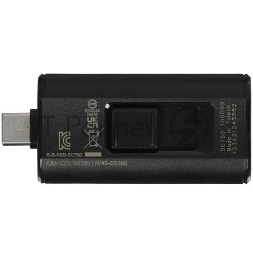 Внешний SSD ADATA SC750, 1TB, USB 3.2 Gen 2 Type-C, R/W 1050/1000, черный