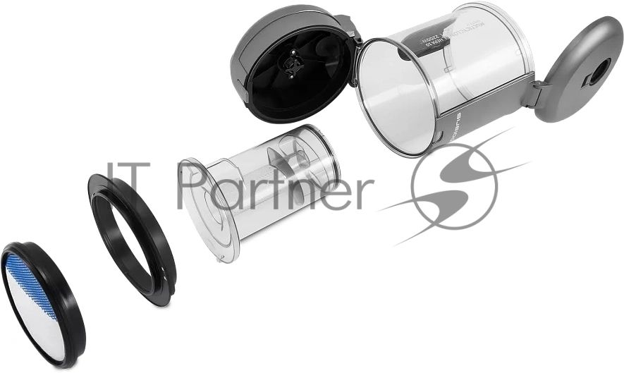 Пылесос Polaris PVC 3344 черный/серый, 650/2200 Вт, уборка сухая, пылесборник контейнер/мешок 2 л