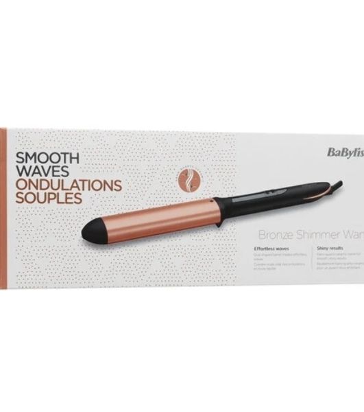 Плойка BaByliss Bronze Shimmer Wand C456E черный, 13 мм, 210 °C, 6 режимов