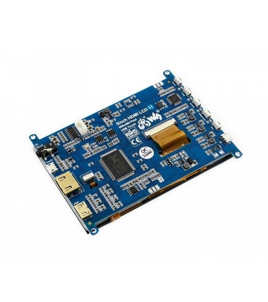 Емкостной сенсорный дисплей без корпуса ACD18-RA417 Waveshare 5", 800x480 TFT матрица, вход HDMI, питание по USB, для Raspberry Pi 3 (WS14300)