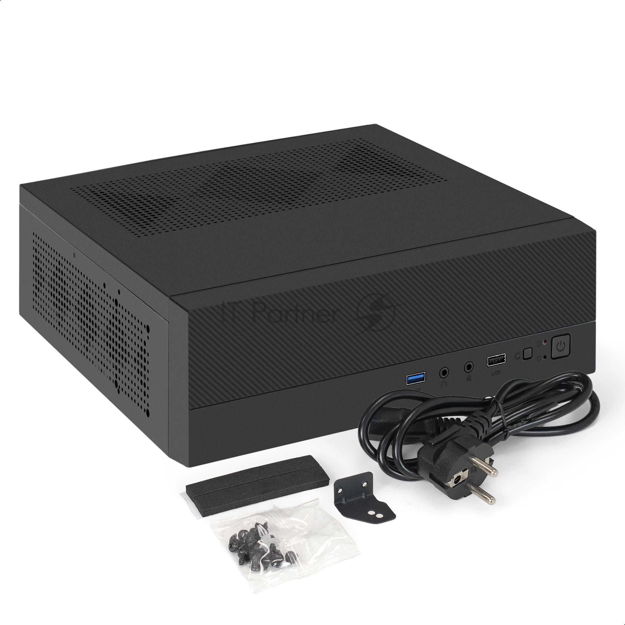 Корпус Desktop ExeGate FL-103-F300S (mini-ITX, БП F300S с вент. 4см, 1*USB+1*USB3.0, аудио, черный)