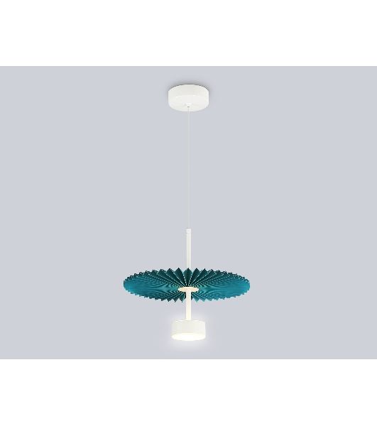 Светильник Ambrella light LH72611 WH/GR белый/бирюзовый 6W 3000K D300*260-1770