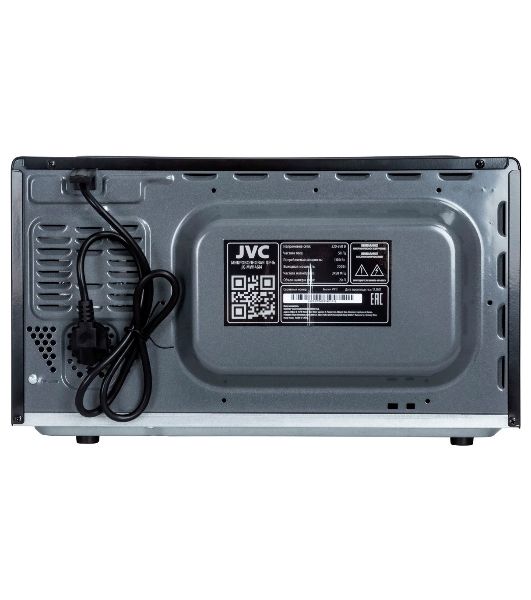 Микроволновая печь JVC JK-MW146M черный/серебристый, 20 л, 700 Вт, переключатели - поворотный механизм