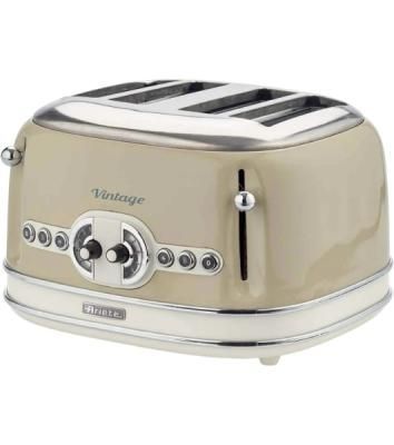 Тостер Ariete Vintage 156 бежевый, 1600 Вт, 4 слота