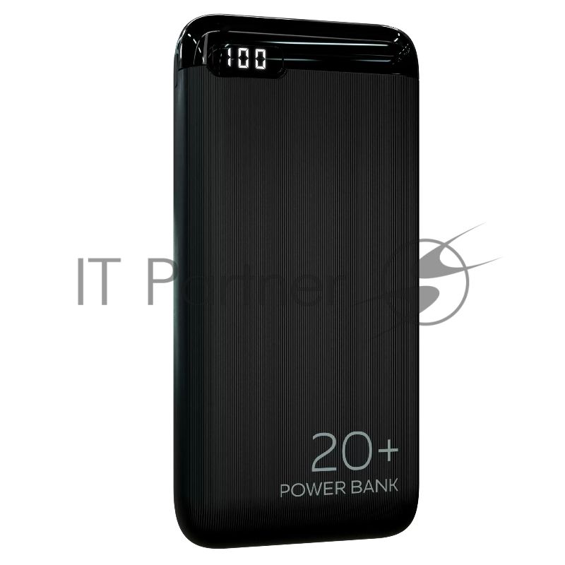 Портативный аккумулятор More choice (4620202550521) PB19-20 2USB 2.1A - 20000mAh черный