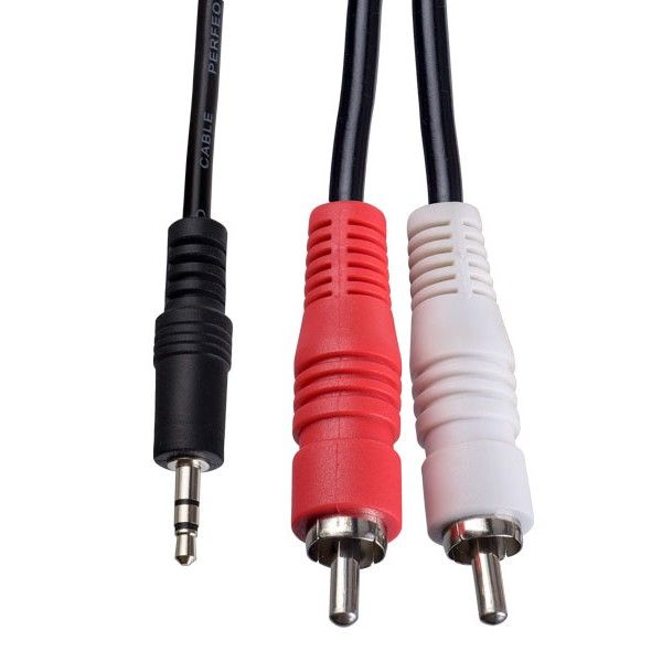 Кабель PERFEO Кабель Jack 3.5 мм вилка - 2xRCA вилка, длина 3 м