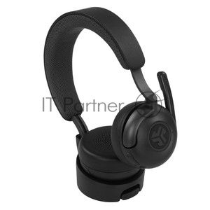 Гарнитура JLab Epic Work ANC Wireless Duo with Stand чёрный, беспроводная, Bluetooth/радиоканал/USB-C, ANC (шумоподавление), до 9 м, в комплекте подставка