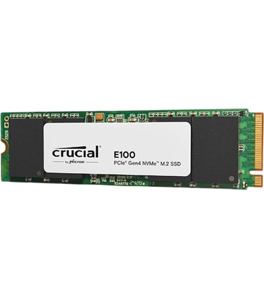 Накопитель SSD Crucial 2Tb E100 M.2 (PCIe 4x4, up to 5000/4000MBs, 3D NAND, NVMe, 100TbW, 22х80мм)