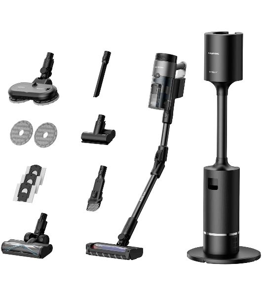 Пылесос вертикальный Grundig VCP 9431 PRO черный титан, питание от аккумулятора, 150 Вт, уборка суxая/влажная, пылесборник 0,5 л