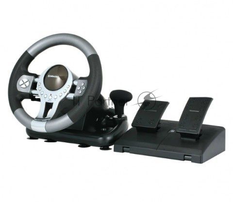 Игровой руль Defender FORSAGE 12 кн+2перекл.+1перекл. 8-ми позиц., USB