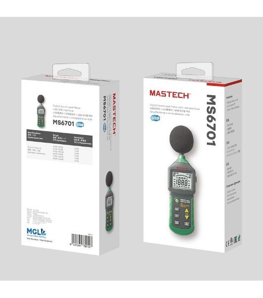 Цифровой измеритель уровня шума MS6701 MASTECH