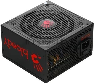 Блок питания Bloody BD-PS600W, 600Вт, 80 PLUS белый, 120мм, черный