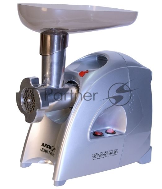 Мясорубка Аксион М41.00, серебр, 1700 Вт, насадка для набивки колбас, кеббе, реверс,произ.120 кг/час
