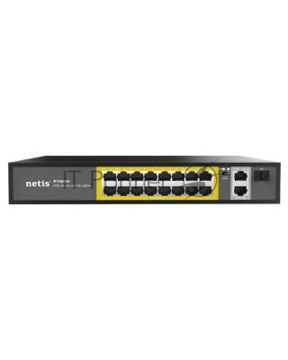 Коммутатор NETIS 16PORT 10/100M 16POE+2XGE+SFP P116GH