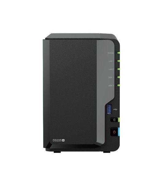 СХД настольное исполнение Synology 2BAY NO HDD DS225+