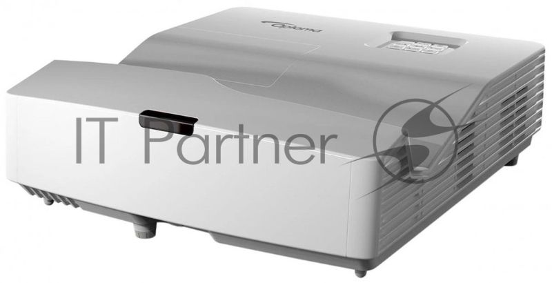 Проектор Optoma W340UST DLP,WXGA(1280*800),4000 ANSI Lm,22000:1,TR 0,27:1;Ультракороткофокусный;HDMI x2; VGAin; composite video;3.5 mm audio in,USB(A)x2;VGA OUT; Audio OUT- MiniJack;RS232,RJ45;16W;26/28dB;3.9kg