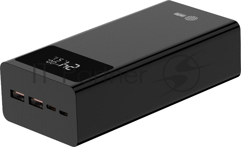 Портативный аккумулятор Cactus CS-PBFSKA-30000 30000mAh 22.5W 4.5A USB-A/USB-C черный