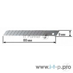 Штукатурно -малярный инструмент Лезвия OLFA (OL-AB-50S) сегментированные из нержавеющей стали, 9х80х0,38мм, 13 сегментов, 50шт