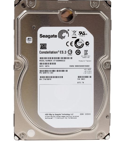 Жесткий диск HDD Seagate Constellation ES.3 1Tb 7200rpm SATA 128Mb 3.5"