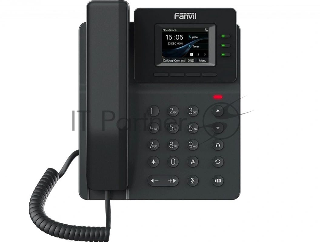 SIP телефон Fanvil V60G(Замена X303G), 4 SIP-акк., 2,4", 320x240 Цвет. Экран, POE, БП в комп., 2x1 Gbps