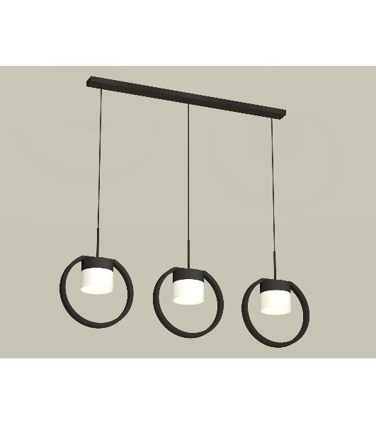 Светильник Ambrella light XB9107155/3 SBK/FR черный песок/белый матовый GX53 (C9107, N8402)