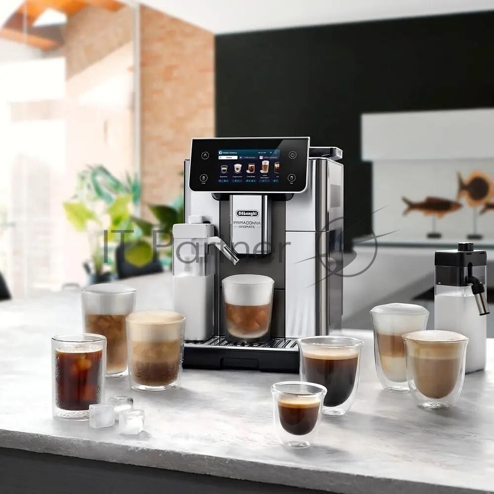 Кофемашина Delonghi ECAM630.75.TM 1450Вт черный/серебристый