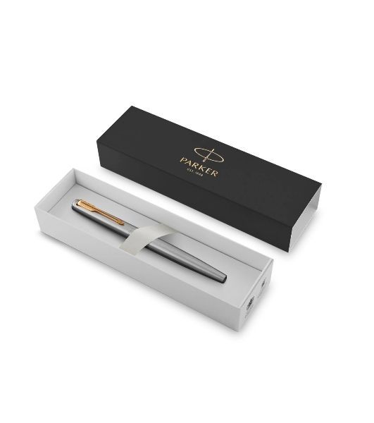 Ручка перьевая Parker Jotter Core F691 (CW2030948) Stainless Steel GT, M, сталь нержавеющая, подарочная коробка