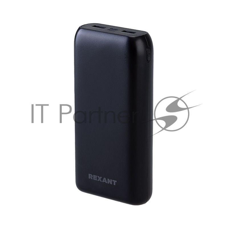 Портативный аккумулятор Rexant Power Bank (аккумуляторная батарея) 20000 mAh с Quick Charge и Power Delivery, черное