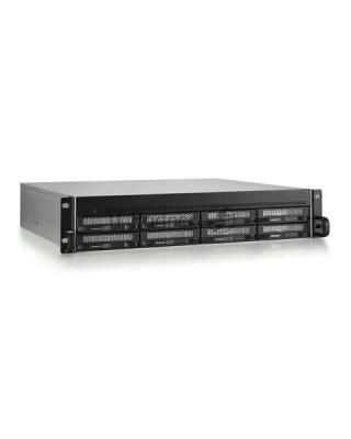 NAS-хранилище TerraMaster U8-500 Plus 2U 10C 1,7(4,7)GhzCPU/16Gb(64)/RAID0,1,10,5,6,JBOD/up to 8 HS SATA(3,5'/2,5')/2xM.2 2280 NVMe/3xUSB3.2 1xUSB Type-c/HDMI/2x10GbE RJ-45/iSCSI/1xPS/1YW/no rails